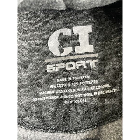 CI Sport Hoodie Oklahoma State Cowboys Men's XL Gray OSU Distressed Graphic - Picture 7 of 7